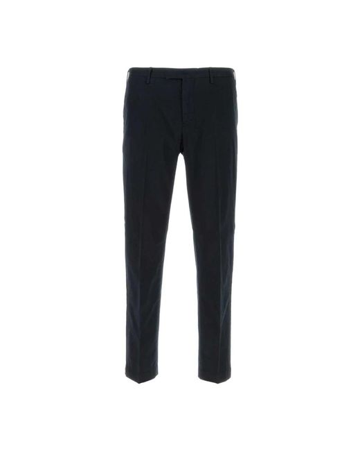 PT Torino Broeken ,Blauw ,Katoen Midnight Stretch Katoenen Broek in het Black voor heren