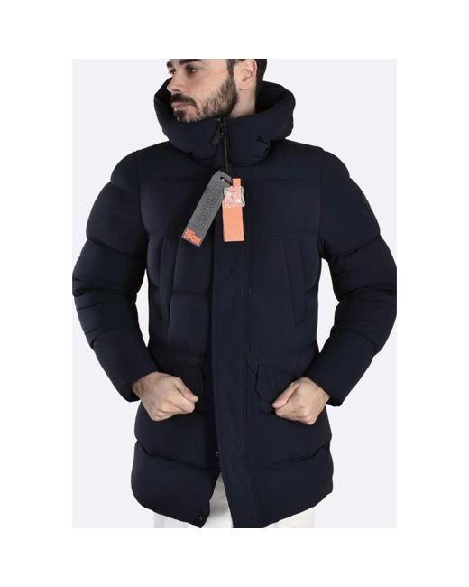 Heskimo Blue Down Coats for men