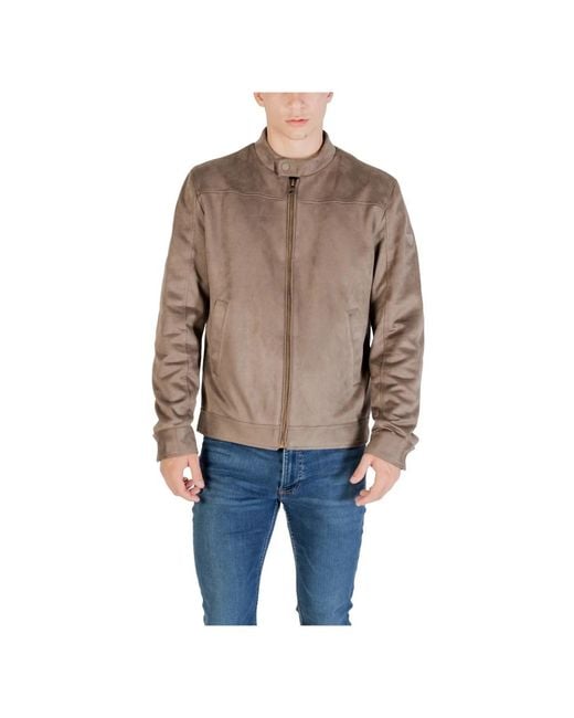 Guess Light Jackets in het Natural voor heren