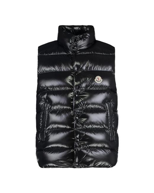 Moncler Black Vests for men