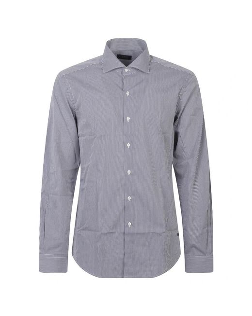 Fay Blue Formal Shirts for men