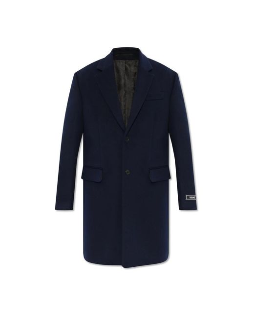 Cappotto di lana da Uomo di Versace in Blu | Lyst