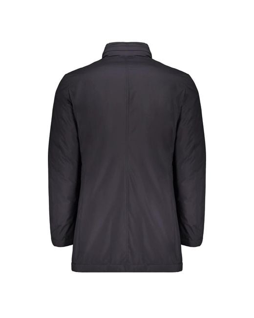 Moorer Black Single-Breasted Coats for men