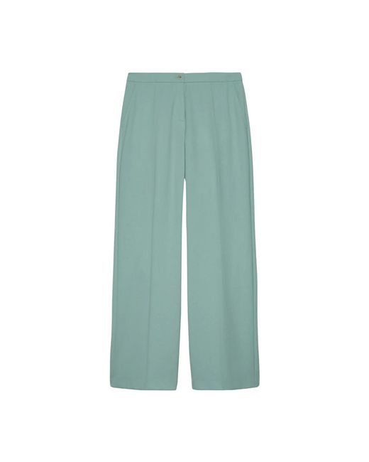 Wide trousers Elena Miro de color Green