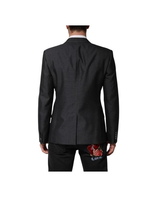 Blazers Dolce & Gabbana de hombre de color Black