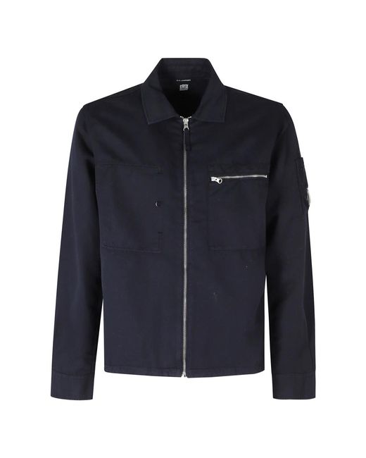 C P Company Blue Light Jackets for men