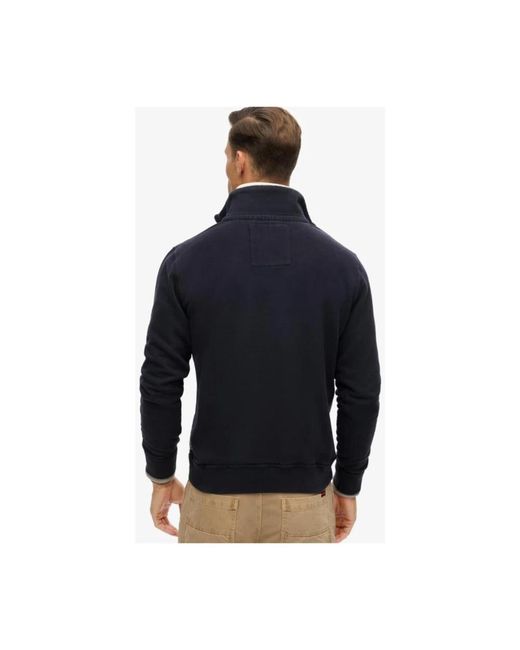 Superdry Black Zip-Throughs for men
