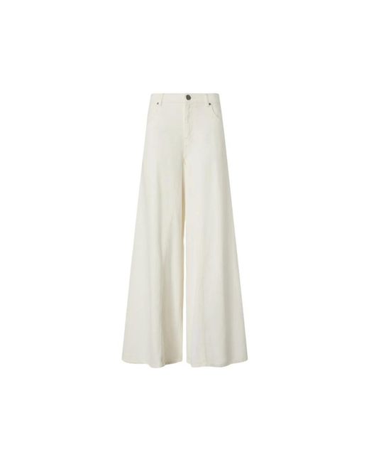 Pinko White Wide Trousers