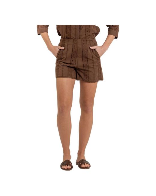 Kocca Brown Short Shorts