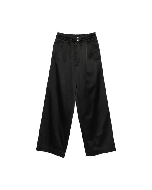 Dries Van Noten Black Wide Trousers for men