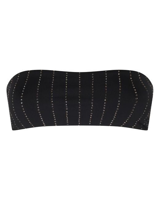 Mc2 Saint Barth Black Sleeveless Tops