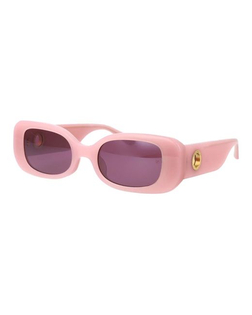 Linda Farrow Pink Stilvolle lola sonnenbrille für den sommer