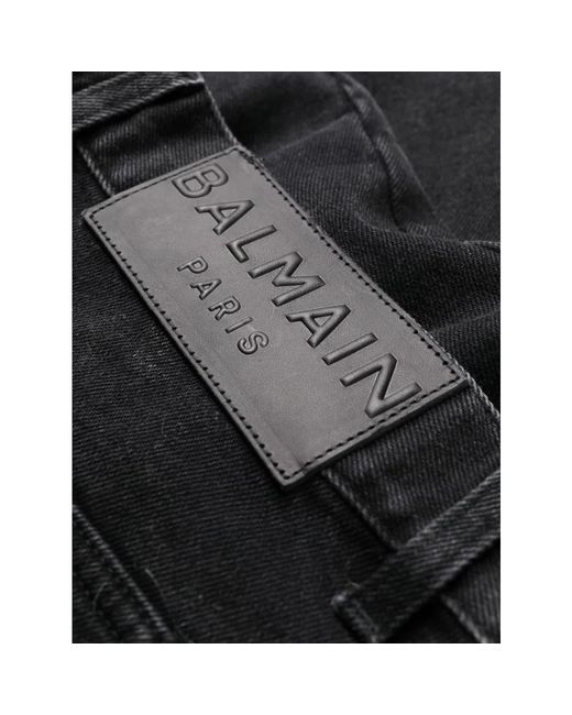 Balmain Black Slim Fit Jeans for men