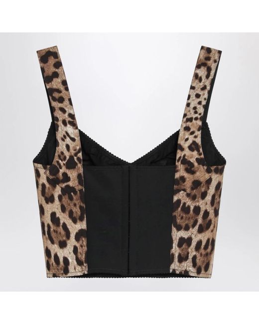 Dolce & Gabbana Brown Sleeveless Tops