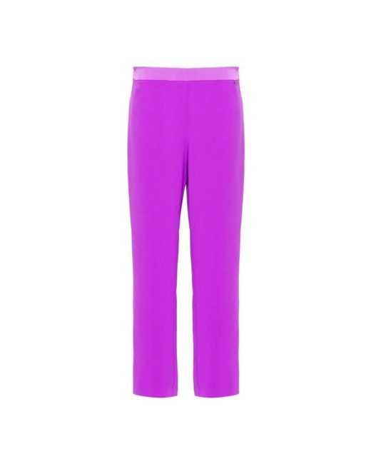 Twin Set Purple Straight Trousers