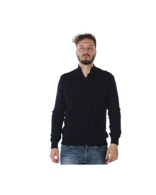 Armani Jeans Blue Zip-Throughs for men