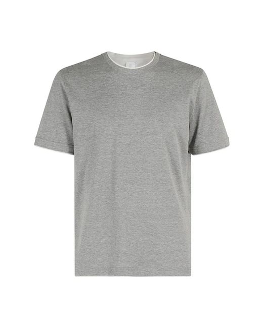 Tops > t-shirts Eleventy pour homme en coloris Gray