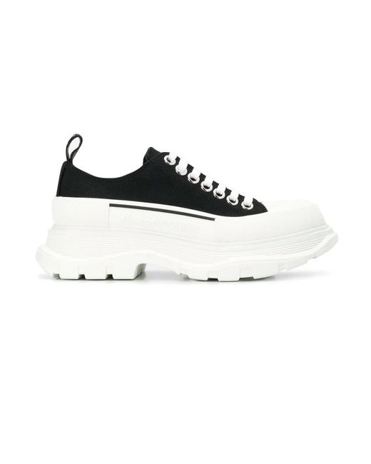 Zapatillas flatform para escalar el estilo Alexander McQueen de color Black