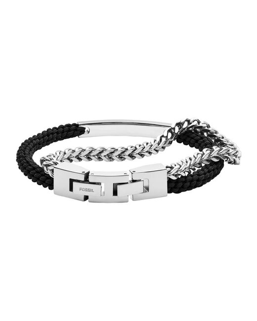 Bracelets di Fossil in Metallic da Uomo
