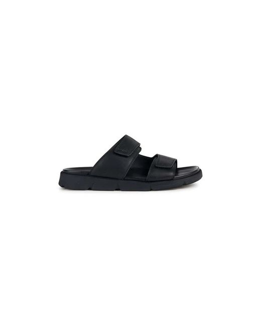 Sliders Geox pour homme en coloris Black