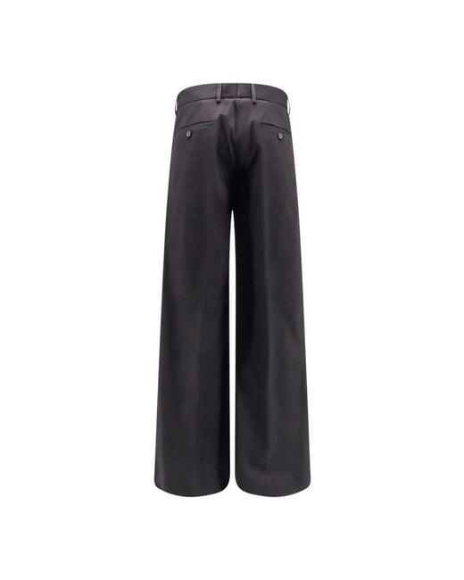 Wide Trousers Dolce & Gabbana de hombre de color Black