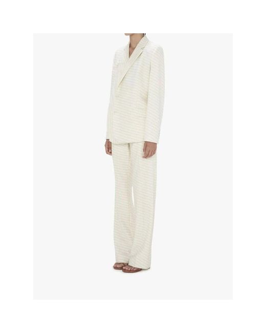 Wide Trousers di J.W. Anderson in White