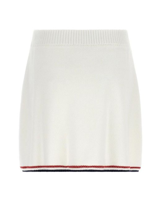 Brunello Cucinelli White Short Skirts