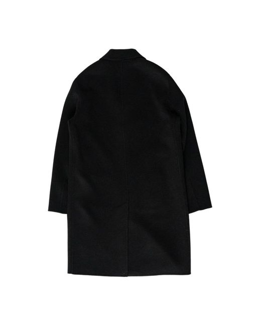 Hevò Black Single-Breasted Coats for men