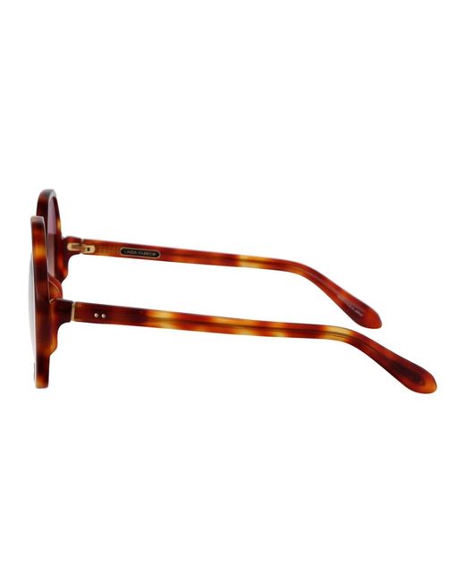 Linda Farrow Brown Stylische sonnenbrille mit paloma design