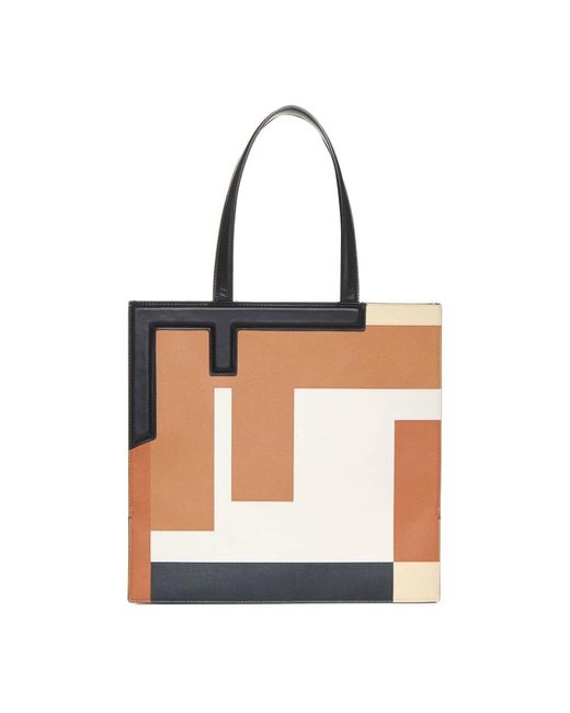 Fendi White Shopping Bags