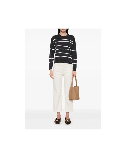 Peserico Black Round-Neck Knitwear