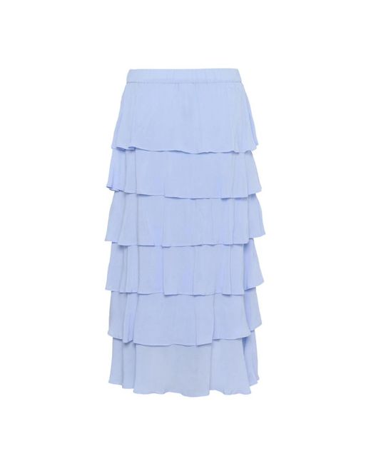 Part Two Blue Midi Skirts