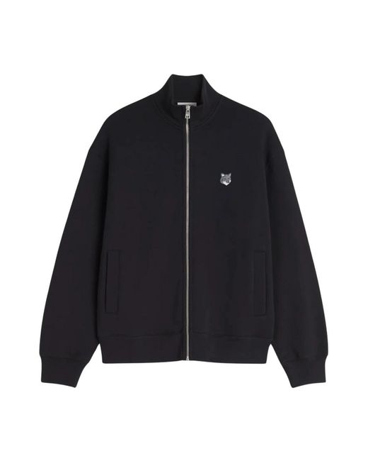 Maison Kitsuné Black Zip-Throughs for men