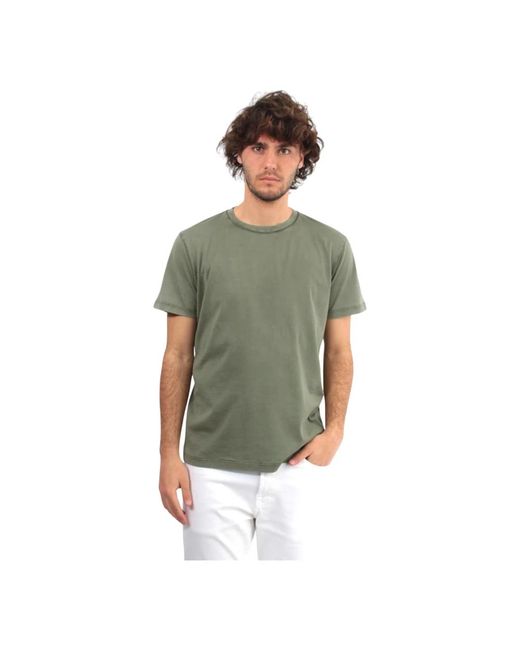 Roberto Collina Grünes t-shirt mit rundhalsausschnitt in Green für Herren