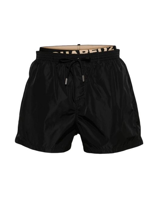 DSquared² Black Beachwear for men