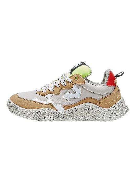 ID EIGHT White Creamy cappuccino nachhaltige sneaker