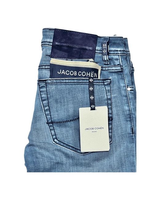 Jacob Cohen Blue Straight Fit Jeans for men