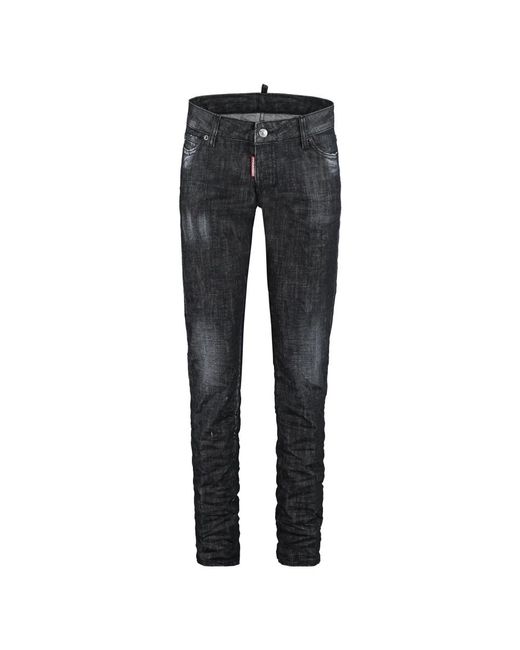 DSquared² Women's Gray Slim-Fit Jeans
