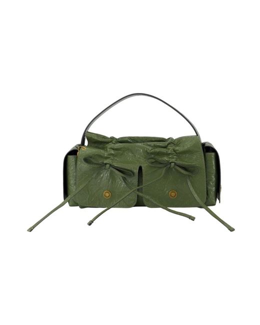 Acne Green Multipocket Micro Bag
