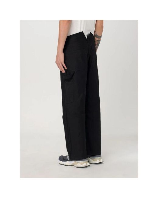 Straight Trousers di Junya Watanabe in Black da Uomo
