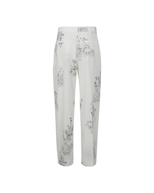 Victoria Beckham Gray Tapered Trousers
