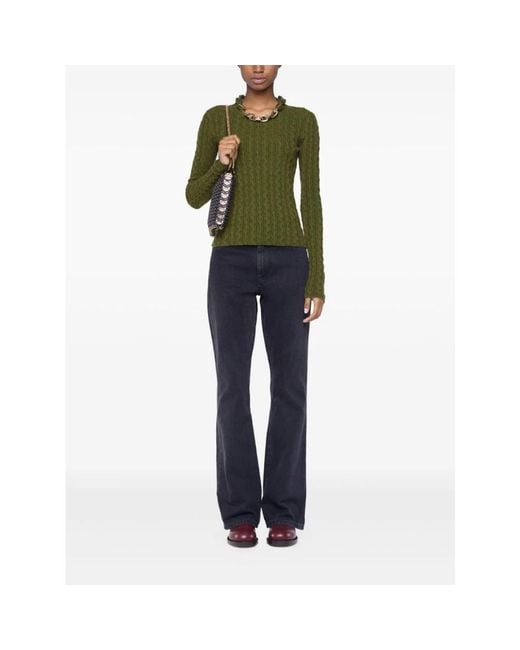 Rabanne Green Turtlenecks