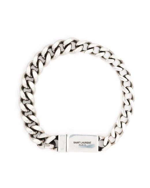Saint Laurent Metallic Bracelets for men