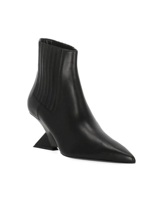 The Attico Black Heeled Boots