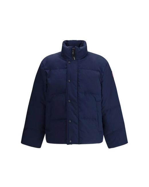 Canada Goose Jassen ,Blauw ,Bayview Parka Met Rits En Knoopsluiting in het Blue voor heren