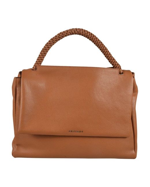 Orciani Brown Braune Leder Taschen