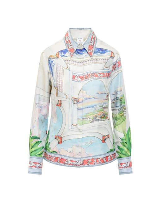 Shirts Casablanca de color Blue