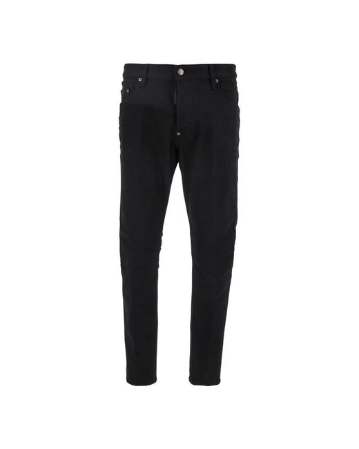 DSquared² Black Slim Fit Jeans for men