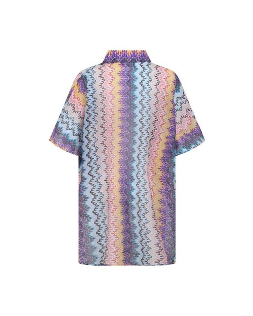 Missoni Blue Shirt Dresses