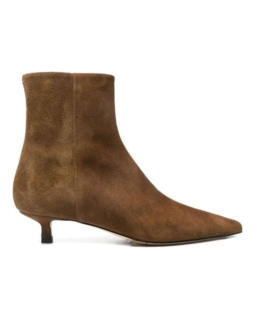Aeyde Brown Heeled Boots